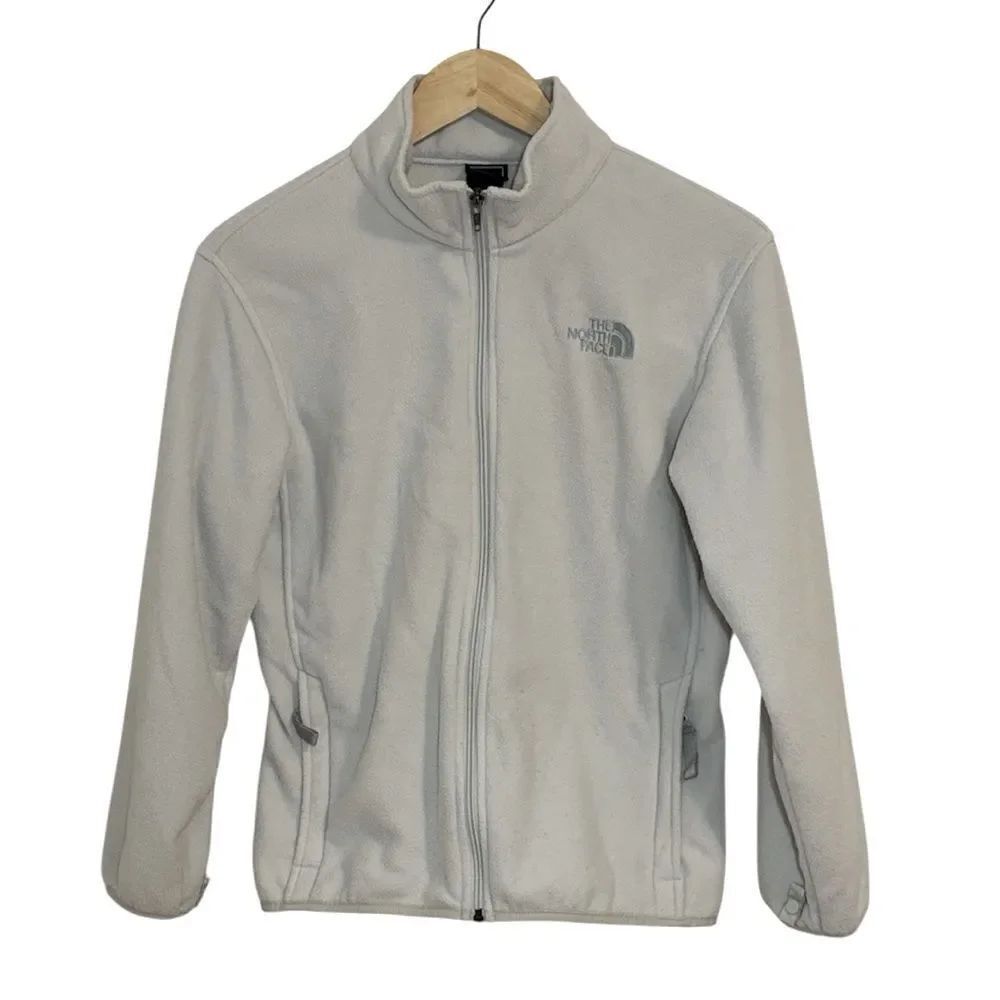 The North Face Winter White Zip Fleece Jacket, Large